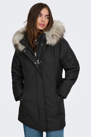 Parka à capuche - Noir