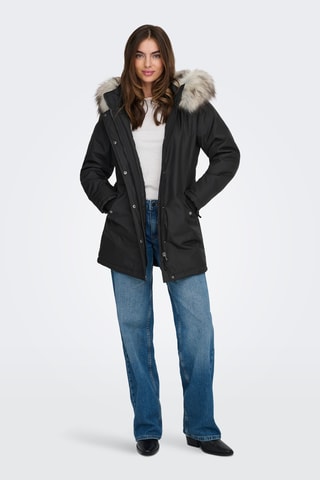 Parka à capuche - Noir