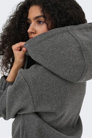 Veste à capuche - Gris foncé chiné