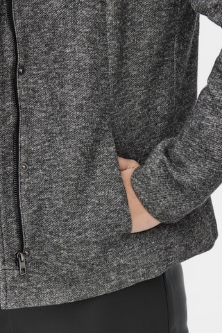 Veste à capuche - Gris chiné