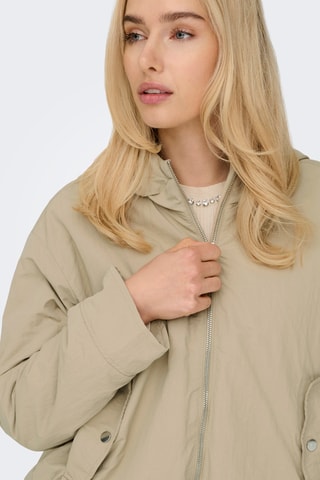 Blouson à capuche en coton biologique - Beige