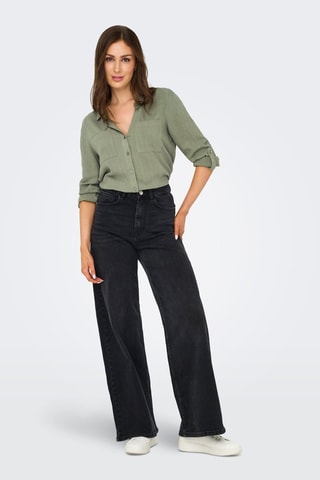 Chemisier oversize - Vert kaki