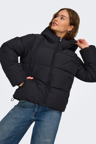 Doudoune à capuche - Noir