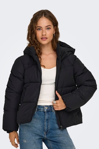 Doudoune à capuche - Noir