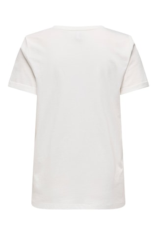 T-shirt regular en coton biologique - Blanc
