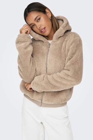 Sweat à capuche Beige
