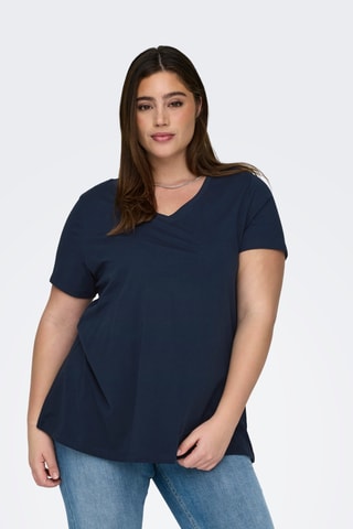 Top en coton biologique - Bleu marine
