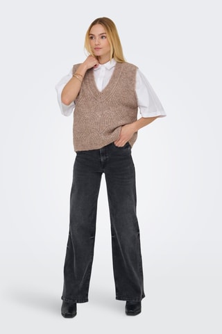 Pull sans manches - Marron