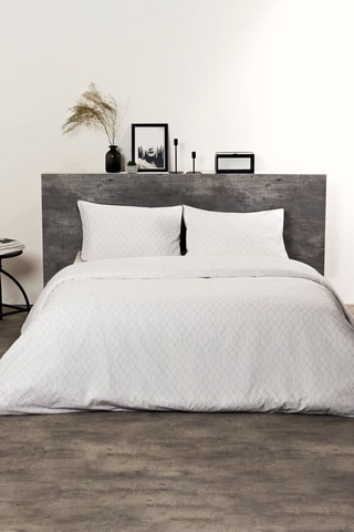 Parure de lit en coton 71 fils/cm² - Blanc