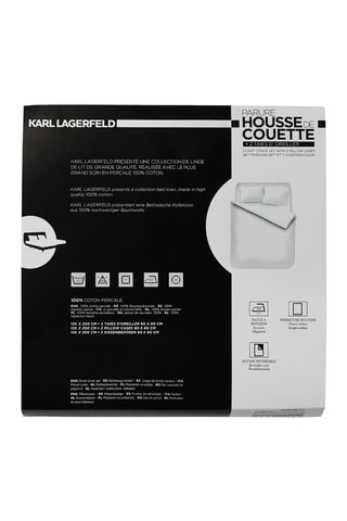 Parure de lit en coton 71 fils/cm² - Blanc