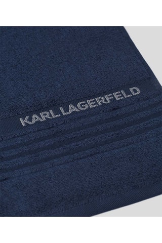 Serviette de toilette - Bleu marine - 50 x 100 cm