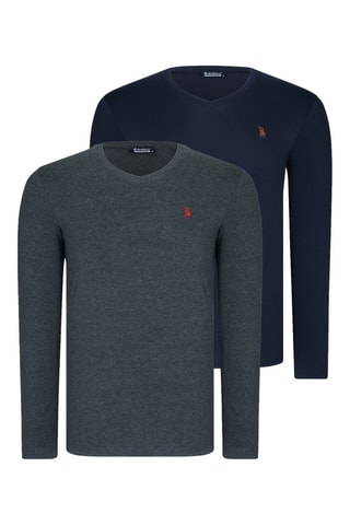 2 pulls - Anthracite et bleu marine