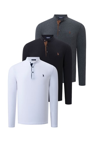 3 pulls - Noir, blanc et anthracite