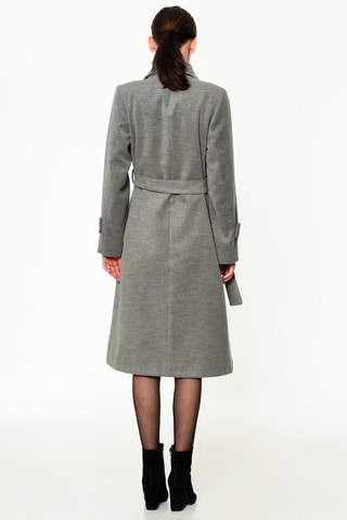 Manteau à capuche - Gris chiné