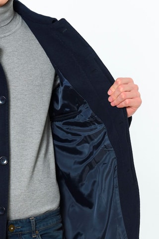 Manteau en laine - Bleu marine