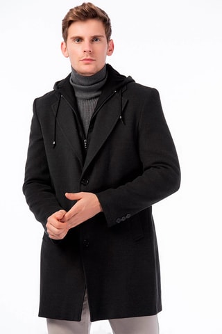 Manteau en laine - Anthracite