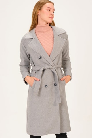 Manteau - Gris clair chiné