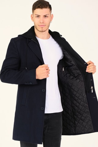 Manteau en laine - Bleu nuit
