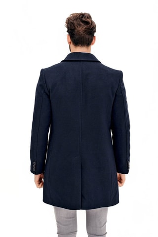 Manteau en laine - Bleu marine