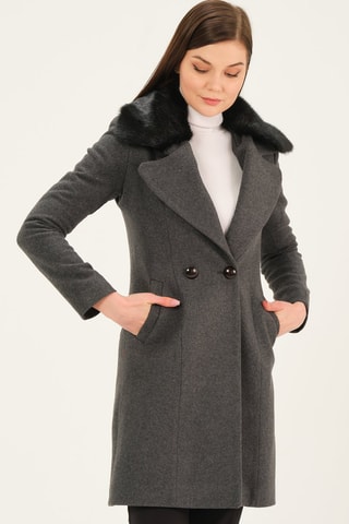 Manteau - Anthracite clair chiné