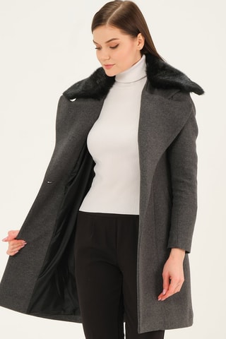 Manteau - Anthracite clair chiné