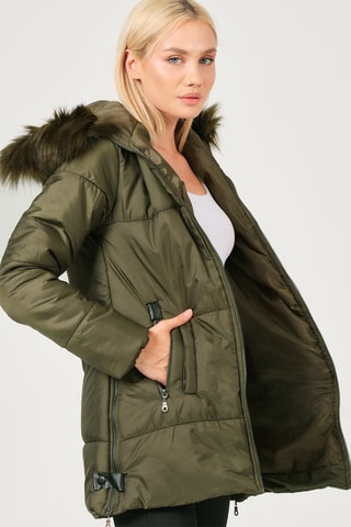 Parka à capuche - Kaki