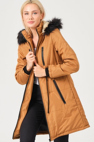 Parka à capuche - Camel