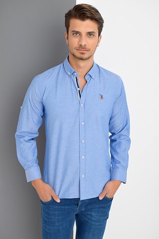 Chemise - Bleu chiné