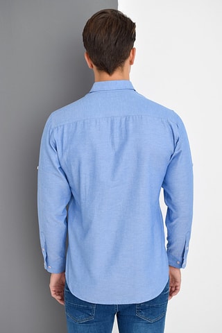 Chemise - Bleu chiné