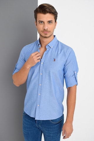 Chemise - Bleu chiné
