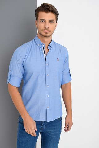Chemise - Bleu chiné