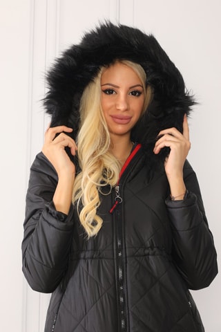 Doudoune longue - Noir