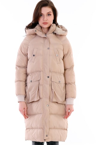 Doudoune longue - Beige