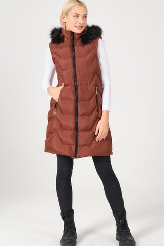 Doudoune longue - Camel