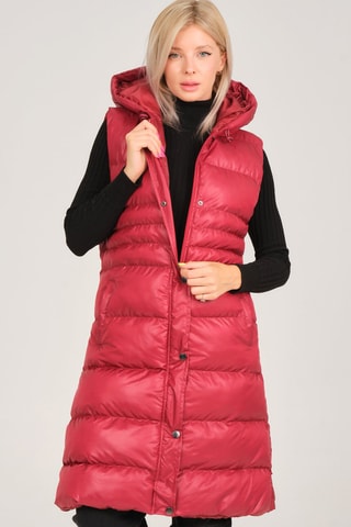 Doudoune à capuche - Bordeaux