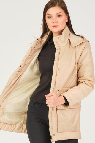 Doudoune à capuche - Beige