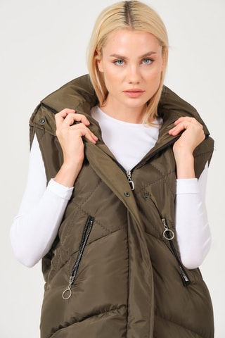 Doudoune sans manches - Kaki