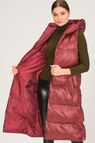 Doudoune à capuche - Bordeaux