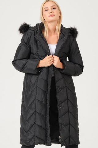 Doudoune longue - Noir