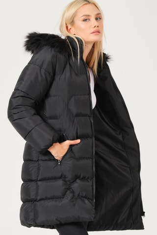 Doudoune longue - Noir