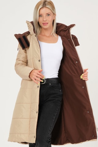 Doudoune à capuche - Beige