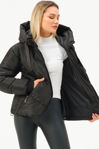 Doudoune à capuche - Noir