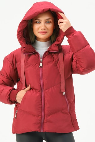 Doudoune à capuche - Bordeaux