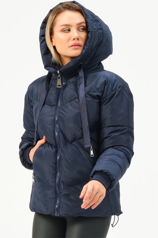 Doudoune à capuche - Bleu foncé