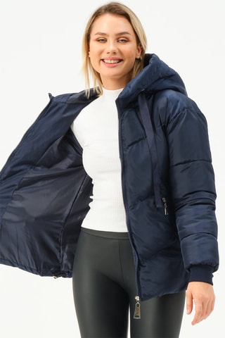 Doudoune à capuche - Bleu foncé