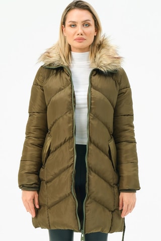 Doudoune longue - Kaki