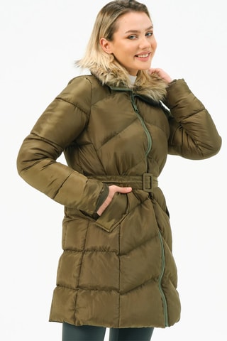 Doudoune longue - Kaki