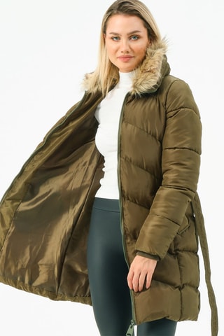 Doudoune longue - Kaki