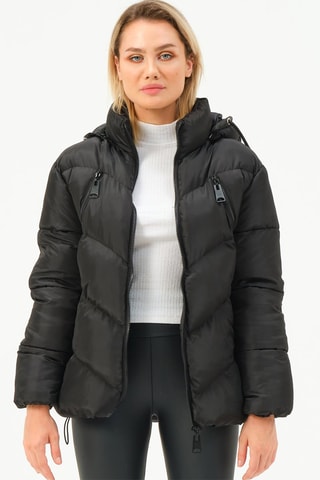 Doudoune à capuche - Noir