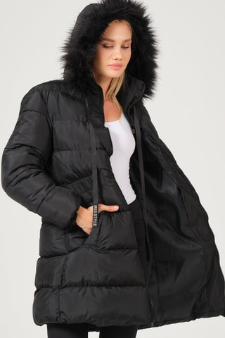 Doudoune longue - Noir